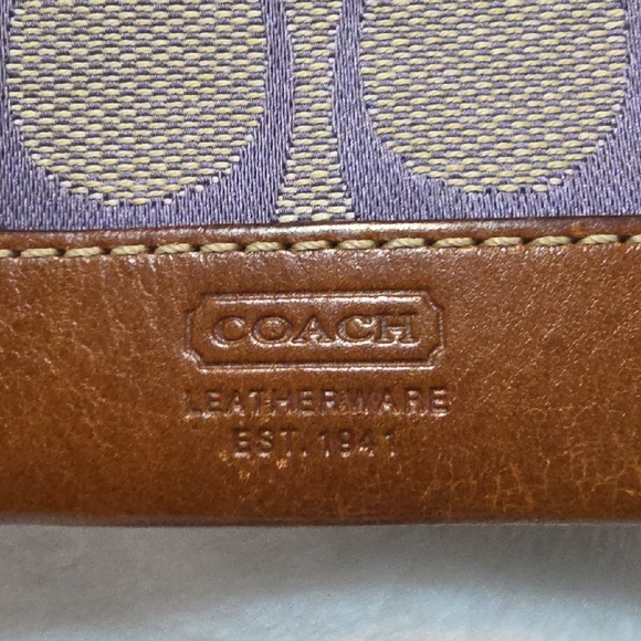 Coach Card Holder w/ Key Ring - Picture 2 of 5